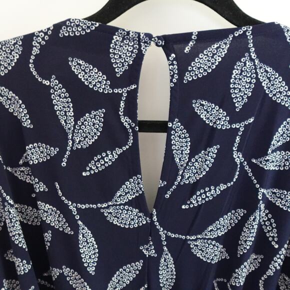 NWT Lane Bryant Perfect Kimono Sleeve V-Neck Jersey Jumpsuit Size 14/16 Leaves - Picture 13 of 16